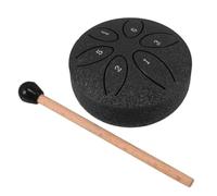 Mipcase Mini Steel Tongue Drum Note Portatile per Adulti Batteria Lingua in Acciaio Compatta e Leggera per Yoga Viaggi e Musicoterapia Strumento Percussione Tascabile con Bacchette e
