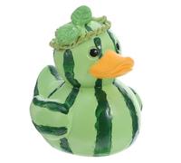 Mipcase Miniatura di Germano in Resina Tema Anguria Decorazione Colorata per Scrivania e Mensola Scultura Divertente per Feste Estive e Regali di Compleanno