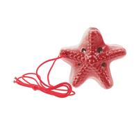 Mipcase Ocarina Ceramica Tono C Forma di Echinoderma Strumento Musicale Fiato Portatile per Principianti per Feste in Spiaggia e Pratica Didattica