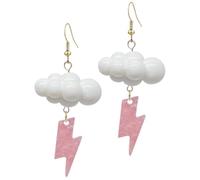 Mipcase Orecchini Pendenti a Forma di Nuvola in Acrilico Leggero Gioielli Meteorologici da Donna per Feste e Viaggi 1 Paio di Accessori Estivi Brillanti e Resistenti