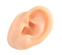 Mipcase Orecchio in Silicone Sinistro Flessibile per Pratica Piercing e Esposizione Gioielli Simulazione Realistica per Studio Anatomico e Display Educativo