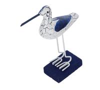 Mipcase ornamenti di uccelli marini in legno statuine di uccelli in legno decorazioni di gabbiani decorazione della statua del decorazioni in stile mediterraneo MDF