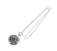 Mipcase Orologio da Tasca con Bussola Integrale Piccolo e Elegante per Campeggio e Caccia con Copertura Ribaltabile e Portabilità della Collana