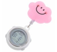 Mipcase Orologio Digitale Da Tasca Per Infermieri Clip Retrattile Display Numerico in Silicone Orologio Da Taschino Per Donna Per Personale Sanitario in Servizio