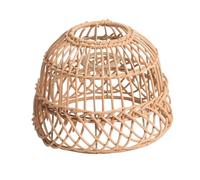 Mipcase Paralume Lampada Sospensione Imitazione Rattan Paralume Plafoniera Vintage Bar Stabile e Compatibile Portalampada Giallo