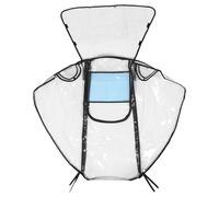 Mipcase Parapioggia per Passeggino Grande Trasparente Tre Cerniere Copertura Antivento Antipolvere per Carrozzina Protezione per Passeggiate All’Aperto