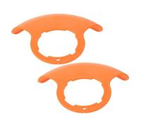 Mipcase Paraschizzi per Rasaerba Senza Filo 2 Pezzi, Accessori in ABS Arancione, Leggeri e Resistenti, per Manutenzione Prato e Cura del Giardino 12v 24v