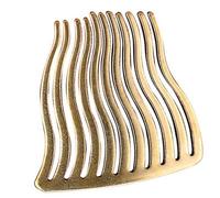 Mipcase Pettine Capelli in Ottone Vintage con Curve Decorazione Raffinata per Acconciature da Sposa e Cerimonie Accessorio Matrimonio Raffinato per Feste e Eventi Speciali