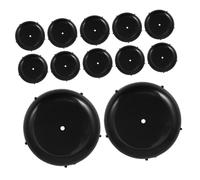 Mipcase Pezzi Coperchio delle gambe della sedia cuscinetti rotondi per mobili Coppa dei piedi di Caster tazza con rotelle per mobili d'incantatore tazza a rotelle addominali Nero