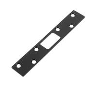 Mipcase Piastra di Chiusura della Porta bocchette per Porte Interne Piastra di riscontro per catenaccio Piastra di riscontro della Porta schermata Acciaio Inossidabile Nero