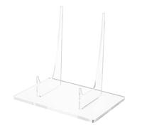 Mipcase Piatto di Piastra Acrilica Supporto per La Cornice Versatile Supporto per Libri E Arte Trasparente per Il Museo della Biblioteca della Biblioteca Dell'ufficio di Casa