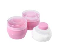 Mipcase Piumino da Cipria per Neonati e Bambini Set 2 Pezzi Rosa, Delicato e Anti-dispersione Polvere, Facile da Usare per Bagnetto e Viaggi