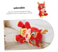 Mipcase Plush Dragon Toy Zodiac Dragon Doll For Chinese Year Decoration Home Office Party And Photo Props