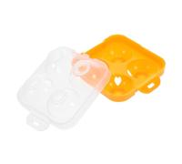 Mipcase Porta fresco portauovo singolo Porta di uova per il campeggio portauovo da frigorifero Presentatore di uova per frigorifero caso di uova da campeggio plastica Arancia