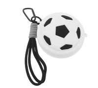 Mipcase Portachiavi a Tema Sportivo in PVC Mini Portamonete a Forma di Pallone da Calcio Custodia Cerniera per Monete e Auricolari Portachiavi da Calcio per Zaino Accessorio per