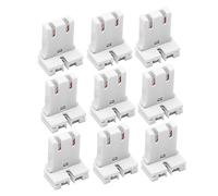 Mipcase Portalampada u a Forma Di u Per Tubo Fluorescente T12 Universale, Supporto in Plastica Resistente, Connettore Plug-in Facile Da Installare, Per Illuminazione Domestica, Confezione Da 10 Pezzi