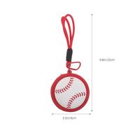 Mipcase Portamonete a Forma di Palla da Baseball in Silicone Mini Custodia Portamonete Sportiva con Portachiavi Astuccio Multifunzione per Monete Cuffie e Rossetto Accessorio Pratico