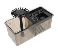 Mipcase Portapennelli Artistici in Plastica Supporto per Penna da Scrittura Organizer per Pittura Portapennelli per Calligrafia con Pulisci Pennelli Integrato