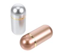 Mipcase Portapillole Portatile 10 Ml Set da 2 Piccoli Flaconi per Medicinali e Capsule Sigillatura Ermetica Organizer da Viaggio Versatile per Pillole Integratori e Piccoli Oggetti