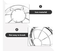 Mipcase Protezione per Testina Sprinkler Antincendio Pendente in Metallo Copertura di Sicurezza e Gabbia Protettiva Set 2 Pezzi Compatibile per Rilevatori a Filo per Cantieri Uffici e