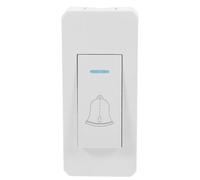 Mipcase Pulsante Campanello da Parete ad Alta Potenza per Casa e Armadi | Montaggio a Superficie, Uso per Sistemi di Controllo Accessi, Materiale PC Bianco, Adatto a Comodini e Porte