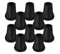 Mipcase Punte Per Bastoni Da Trekking in Gomma Tpr 10 Pezzi, Copripunte Antiscivolo Resistenti e Sostituzione Per Escursionismo, Trekking e Attività All’aperto