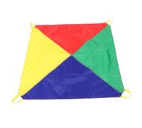 Mipcase Rainbow ombrello Game giocattoli paracadute PARTY GAME Rainbow Parachutes Rainbow Parachutes Outdoor Games Prop di paracadute arcobaleno all'aperto paracadute giocattolo stoffa