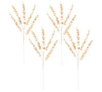 Mipcase Rami di Eucalipto Artificiale 5 Rami Oro 4 Pezzi Foglie Finte in Ferro e Pp Matrimonio Resistente per Decorazione Casa e Progetto Paesaggistico per Fai da Te