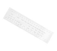 Mipcase Righello per Difetti Superficiali in Plastica, Misuratore di Larghezza delle Crepe Spessore 0,15 MM, Strumento Portatile per Ispezione di Macchie e Crepe su Superfici Edili