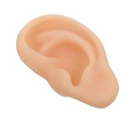 Mipcase Riproduzione Orecchio in Silicone Realistico per Pratica Agopuntura Flessibile Didattico per Studenti e Appassionati di Anatomia Auricolare Strumento Manuale per Apprendimento