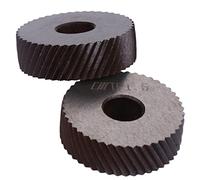 Mipcase Rotella Zigrinata in Acciaio Set 2 Pezzi, Ruota Diagonale Utensile Per Zigrinatura Lineare, Ricambio Resistente Per Finitura Superficie Zigrinatura Grossolana, Per Riparazioni Utensili Manuali