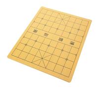 Mipcase Scacchiera in Legno a Doppio Lato, Tavola per Gobang e Gioco Cinese, Gialla, per Casa, Spazio per Pezzi