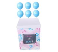 Mipcase Scatola Palloncini per Gender Reveal con Palloncini Blu e Confetti Decorazione Shower Sicura e Robusta Montaggio Facile per Festa Shower