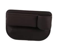 Mipcase Scatola Portaoggetti Auto per Fessure Sedile Organizer Laterale PU per Consolle Tasca per Telefono Portamonete Chiavi Facile da Installare Capacità Ampia per Viaggi Auto