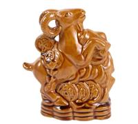 Mipcase Scultura in Terracotta Tradizionale con Smalto Lucido e Resistente, Emblema di Ricchezza e Prosperità, per Scrivania o Soggiorno