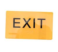 Mipcase Segnaletica Braille in Acrilico per Uscita e Sicurezza, Cartello con Etichetta Braille Portatile e Riutilizzabile per Ipersoni con Disabilità Visiva in Casa, Scuola e Luoghi