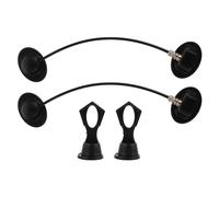 Mipcase Serratura di Sicurezza Magnetica per Bambini 2 Set per Cassetti e Porte, in Abs Nero, Blocca Finestre e Armadi in Uffici e Case per Protezione Sicura