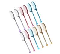 Mipcase Set 12 Penne Gel a Forma di Pettine Penne Gel in Plastica Colorate Rosso Blu Oro Argento per Studenti e Ufficio Cancelleria Creativa per Scrittura e Firme