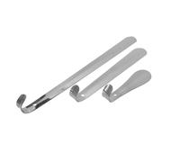 Mipcase Set 3 Calzascarpe in Acciaio Inox a Gomito Estrattori di Scarpe Resistenti e Pratici Sollevatori per Anziani e Disabili Adatti a Scarpe Sportive Casual e in Pelle Utensili