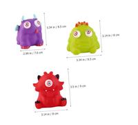 Mipcase Set 3 Pezzi Giocattoli Antistress da Spremere Piccoli Mostri Colorati in Materiale Flessibile Giocattoli Divertenti per e Bomboniere per Feste di Compleanno
