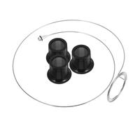 Mipcase Set 4 Lenti di Ingrandimento a Clip per Riparazione Orologi e Gioielli, Vetro Trasparente Resistente, Ingrandimenti 5x 10x 15x per Lavori di Precisione Artigianali e Lettura Minute