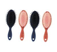Mipcase Set 4 Pezzi Pettine Ovale Cuscino Aria in Ps, Pettine Parrucchiere Portatile per Massaggio e Sollievo Pressione del Cuoio Capelluto, Design Speciale
