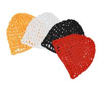 Mipcase Set 4 Pezzi Retina per Chioma da Donna in Maglia Spessa Cuffia da Notte Elastica e Traspirante Fascia a Rete per Dormire Protezione Chioma Delicata per Sonno e Relax