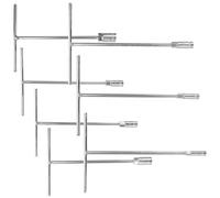 Mipcase Set Chiavi a Bussola Impugnatura Professionale Estensione in Acciaio 8-19Mm Utensile Ergonomico per Riparazioni e Manutenzioni 7 Pezzi
