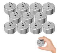 Mipcase Set da 10 Pezzi di Ganci Meccanici in Metallo da 50g, Pesi Sperimentali per Laboratorio di Fisica, Attrezzatura Didattica per Esperimenti Meccanici e Lezioni Scientifiche