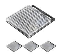 Mipcase Set da 4 Pannelli Retroriflettenti a Specchio per Sensori Fotoelettrici Riflettore Catadiottrico per Sicurezza Domestica e Stradale Installazione Semplice e Controllo