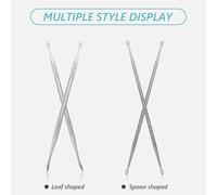 Mipcase Set da 4 Penne per Modellare Unghie UV in Metallo a Doppia Testa Strumenti per Scultura Gel Art Fai da Te Compatte e Portatili per Manicure Professionale e Hobby Creativo