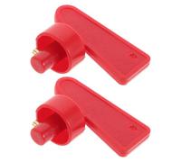 Mipcase Set da 5 Chiavi Interruttore Stacca Batteria per Auto e Utv, Plastico Rosso, Funzione Sicurezza e Uso Facile, per Offroad e Ambiente Marino