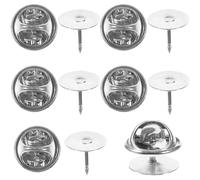 Mipcase Set da 50 Perni di Bloccaggio Smaltati Dorsi a Farfalla 10mm in Metallo Argentato per Spille da Bavero, Fermacravatte e Creazioni Artigianali