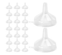 Mipcase Set da 60 Imbuti Dosatori in Plastica Trasparente Piccoli Imbuto per Cucina e Laboratorio Ampia Apertura per Spezie Oli Essenziali e Riempimento Preciso di Bottiglie